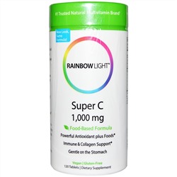 Rainbow Light, Супер С, 1000 мг, 120 таблеток