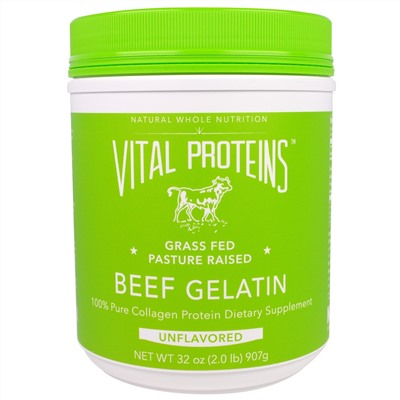 Vital Proteins, Желатин говяжий, 32 унции (907 г)