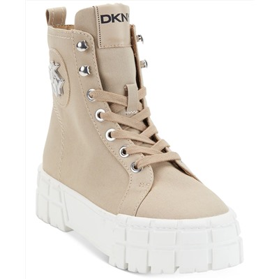 DKNY Women's Peri Lace-Up Booties