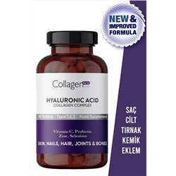 Collagen Forte Platinum Premium Hyaluronic Acid Balık, Sığır & Tavuk Kaynaklı Collagen Complex 1500mg X 90 Tablet 8682340346325