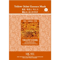 MJCARE YELLOW OCHER ESSENCE MASK Тканевая маска  для лица с экстрактом жёлтой охры 23г