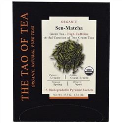 The Tao of Tea, Органический чай Sen Matcha, 15 пирамидок, 1,32 унц. (37,5 г)