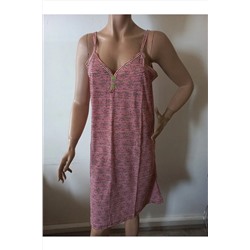 Flamingo Baskılı Gecelik Elbise 755