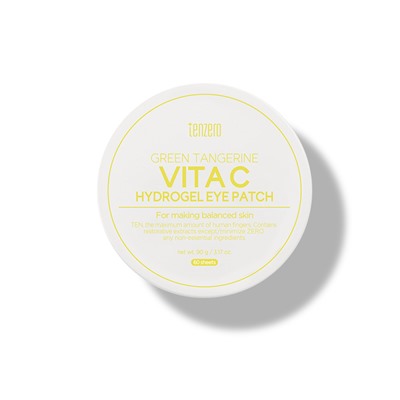 TENZERO GREEN TANGERINE VITA C HYDROGEL EYE PATCH Гидрогелевые патчи под глаза с экстрактом зелёного мандарина 90г