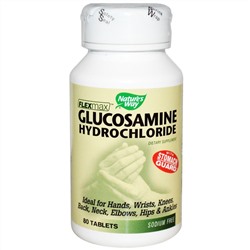 Nature's Way, FlexMax, гидрохлорид глюкозамина с защитой желудка, 80 таблеток