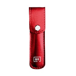 [BEAUTY RELIGION] Пинцет для бровей скошенный КРАСНЫЙ в чехле Bevel-edged Tweezers In Carrying Case Red, 1 шт