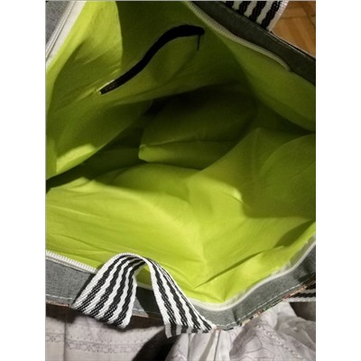 Классные вместительные текстильные сумки-шопперы на молнии