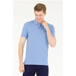 Erkek Koyu Mavi Basic Polo Yaka Tişört