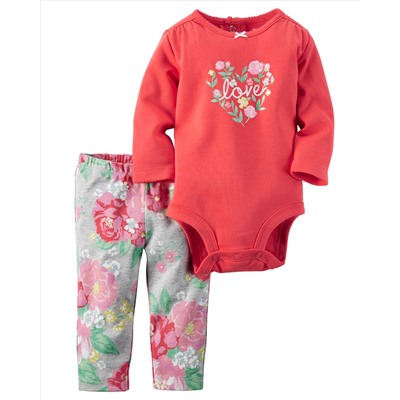 2-Piece Bodysuit & Pant Set