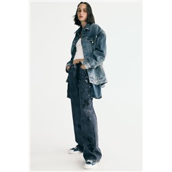 MID-RISE BAGGY WIDE-LEG TRF JEANS