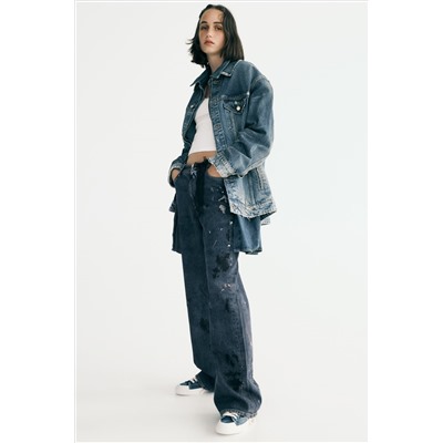 MID-RISE BAGGY WIDE-LEG TRF JEANS