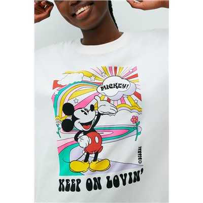 Vestido camiseta Mickey Disney Coralmickiz - Blanco