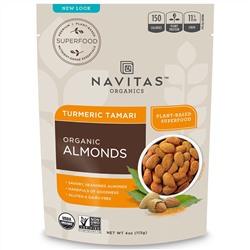 Navitas Organics, Organic, Superfood + Almonds, Turmeric Tamari, 4 oz (113 g)