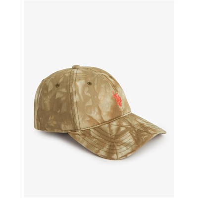 TIE DYE DAD CAP WITH EMBROIDERED LOGO