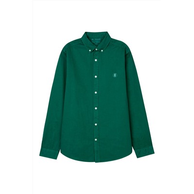 Camisa slim fit Verde