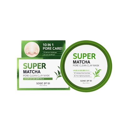 SOME BY MI SUPER MATCHA PORE CLEAN CLAY MASK Очищающая глиняная маска для лица с экстрактом чая матч 100г