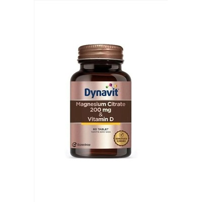 Dynavit Magnesium Citrate 200 Mg Vitamin D / 60 Tb 60Tablet