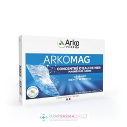 Arkopharma Arkomag - Concentré d'Eau De Mer Magnésium Marin - 20 Ampoules