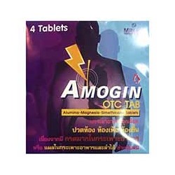 Таблетки против изжоги Amogin 4 шт / Amogin 4 tablets 40