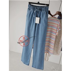 Летние, прямые женские джинсы на резинке 👍  Универсальный и супер удобный вариант!