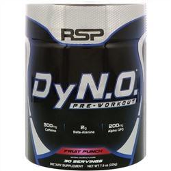 RSP Nutrition, LLC, DyN.O. Pre-Workout, Fruit Punch, 7.9 oz (225 g)