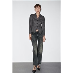 ZW COLLECTION LOW-RISE STRAIGHT-LEG JEANS