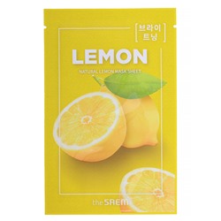 [THE SAEM] Маска для лица тканевая ЭКСТРАКТ ЛИМОНА Natural Lemon Mask Sheet, 21 мл