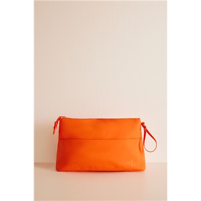 Neceser rectangular rubber naranja