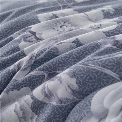 Комплект постельного белья Сатин с Одеялом 100% хлопок на резинке OBR142