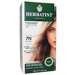 Herbatint, Перманентная краска-гель для волос, 7N, блондин, 4,56 жидкой унции (135 мл)