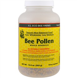 Y.S. Eco Bee Farms, Пчелиная пыльца Цельные гранулы, 10,0 унции (283 г)