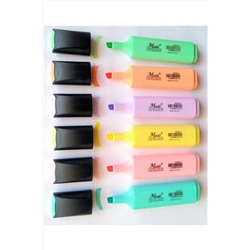 Masis Pastel Renk Fosforlu Işaretleme Kalemi 6 Lı Set Fosfor6 Masisfosfor6
