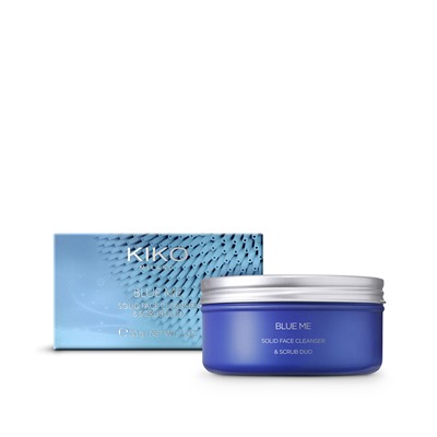 blue me solid face cleanser & scrub duo