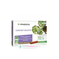 ArkoPharma ArkoFluides - Confort Digestif - Digestion Confort Intestinal - BIO 20 ampoules