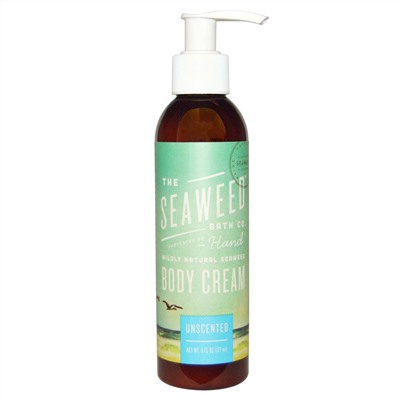 Seaweed Bath Co., Безумно природно, крем для тела с морскими водорослями, без запаха, 177 мл (6 жидких унций)