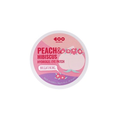 Peach & Hibiscus Brightening Hydrogel Eye Patch, Гидрогелевые патчи с экстрактами персика и гибискуса