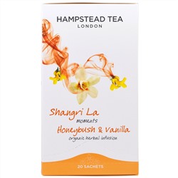 Hampstead Tea, Ханибуш и ваниль, органический травяной чай, 20 пакетиков, 0,88 унции (25 г)
