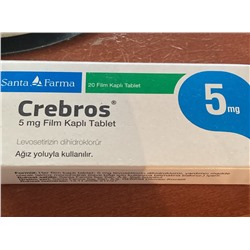 CREBROS 5 mg film kaplı tablet