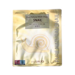 [THE SAEM] Маска для лица тканевая МУЦИН УЛИТКИ Pure Natural Mask Sheet Snail, 20 мл