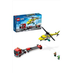 LEGO ® City Kurtarma Helikopteri Nakliyesi 60343 Yapım Seti (215 Parça) RS-L-60343