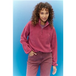 Lee Kadın Regular Fit Dik Yaka Yarım Fermuarlı Sweatshirt L222186