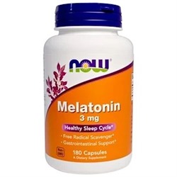 Now Foods, Melatonin, 3 mg, капсулы