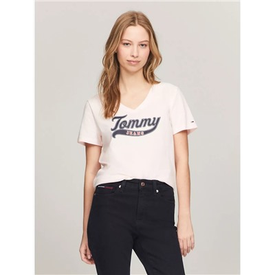 Tommy Jeans Tommy Logo V-Neck T-Shirt
