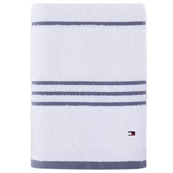 TOMMY HILFIGER Modern American Stripe 30" x 54" Cotton Bath Towel