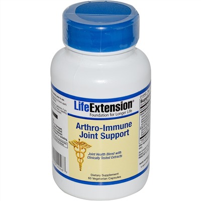 Life Extension, Средство для артро-иммунной поддержки суставов, 60 вегетарианских капсул