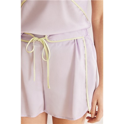 Pijama tirantes shorts lila