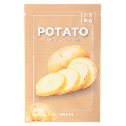 [THE SAEM] Маска для лица тканевая ЭКСТРАКТ КАРТОФЕЛЯ Natural Potato Mask Sheet, 21 мл