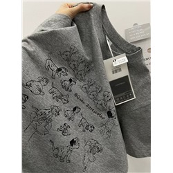 Серая хлопковая футболка в японском ретро стиле с короткими рукавами, женская летняя дизайнерская футболка с принтом