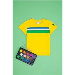 Çocuk Sarı Bisiklet Yaka Tişört