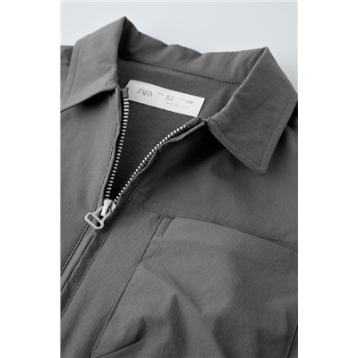 TECHNICAL OVERSHIRT WITH ZIP